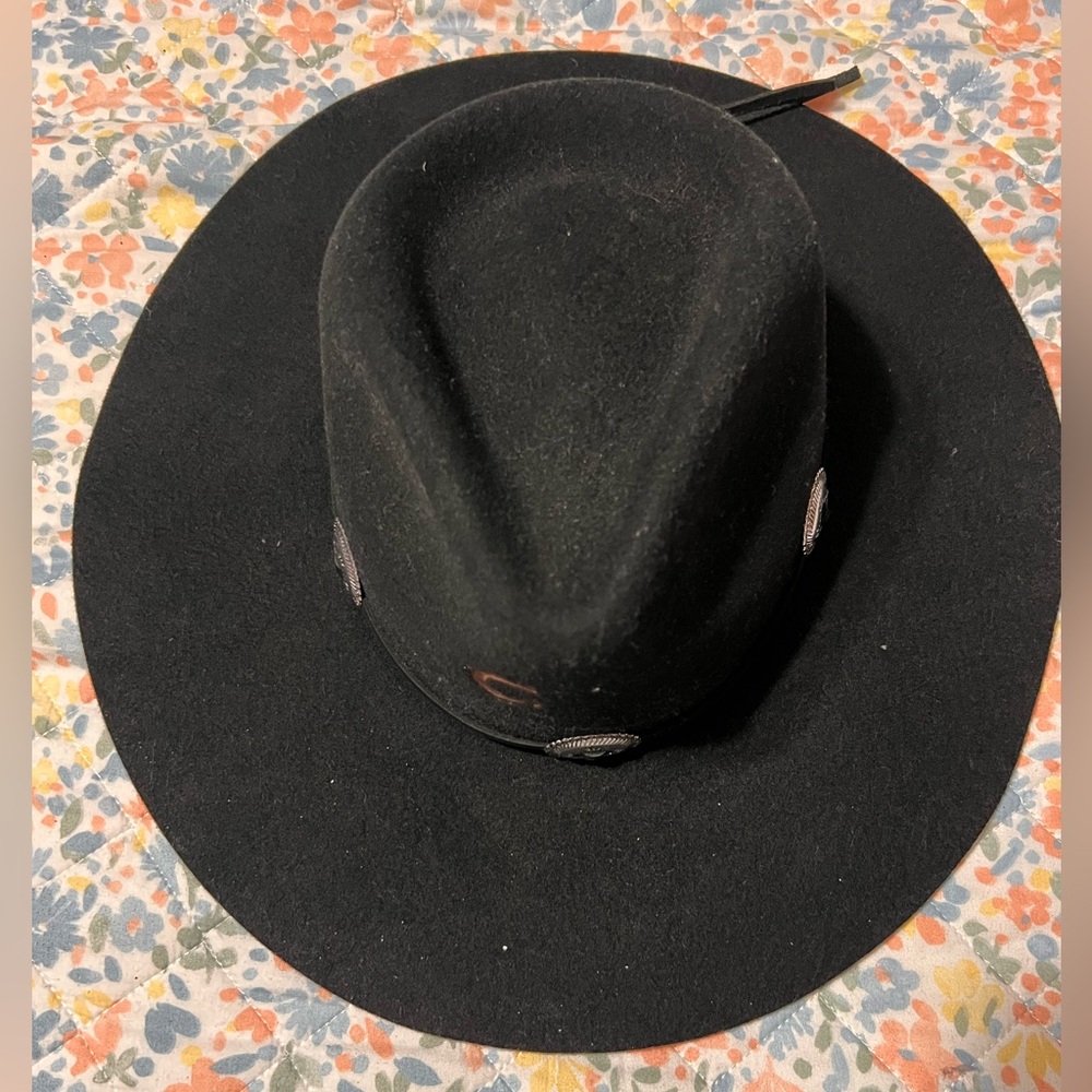 Black Charlie horse traveler cowboy hat, women's size medium - Picture 3 of 5